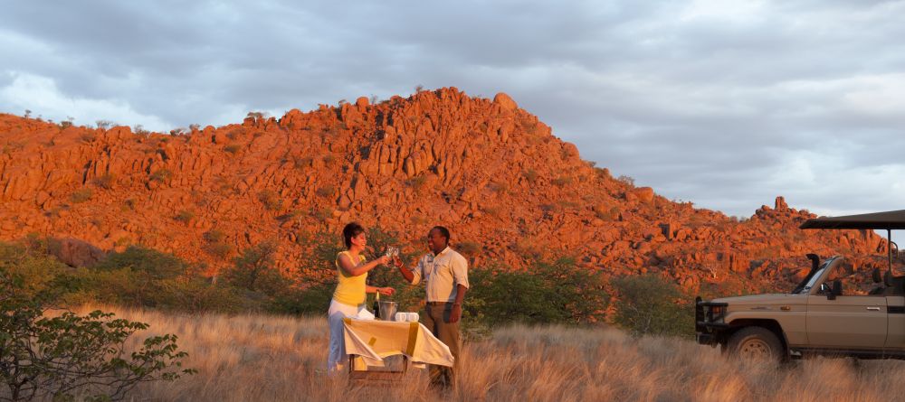 Sundowners at Mowani Mountain Camp, Damaraland, Namibia - Image 10