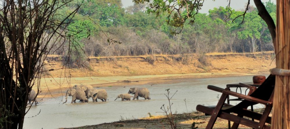 Deck view at Mchenja Bush Camp, South Luangwa National Park, Zambia - Image 7