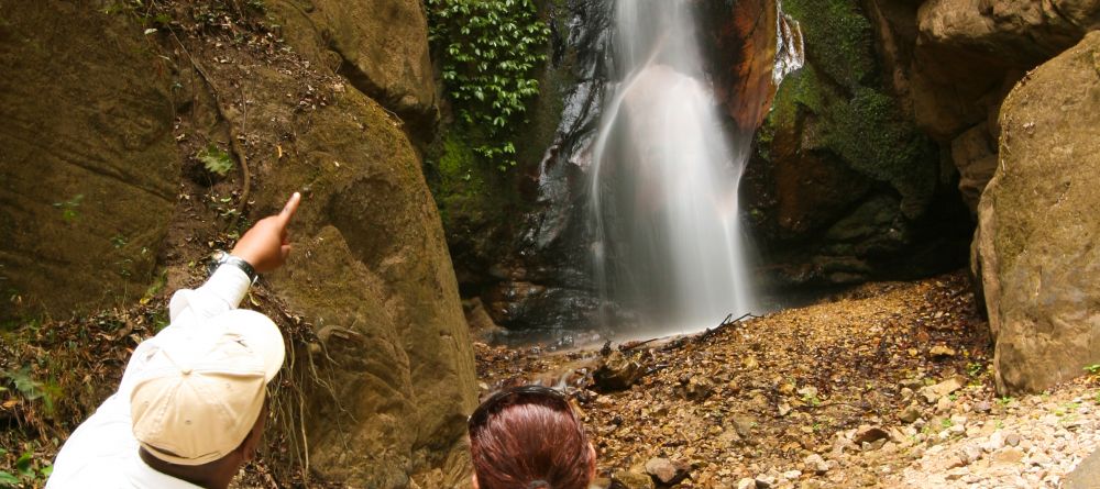 A waterfall discovered during a jungle walk at Gombe Forest Lodge, Gombe National Park, Tanzania - Image 13