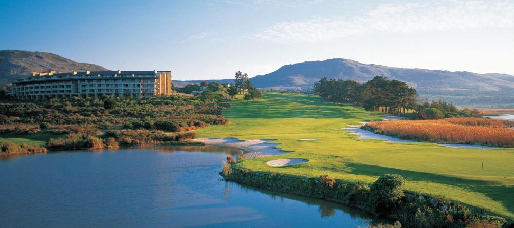 Views overlooking the beautiful lagoon at Arabella Western Cape Hotel & Spa, Hermanus, South Africa - Image 1