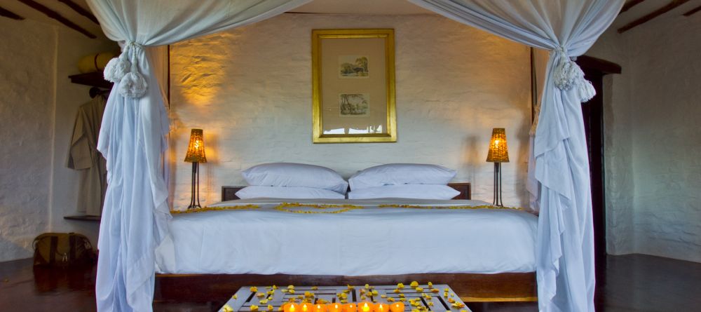 Bedroom at Kleins Camp, Serengeti National Park, Tanzania Â© AndBeyond - Image 1