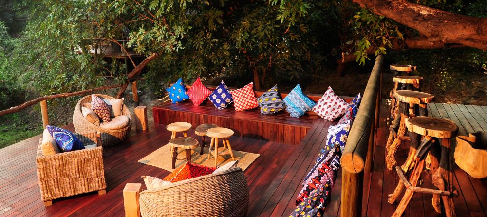 Outdoor lounge at Bilimungwe Bush Camp, South Luangwa National Park, Zambia - Image 4