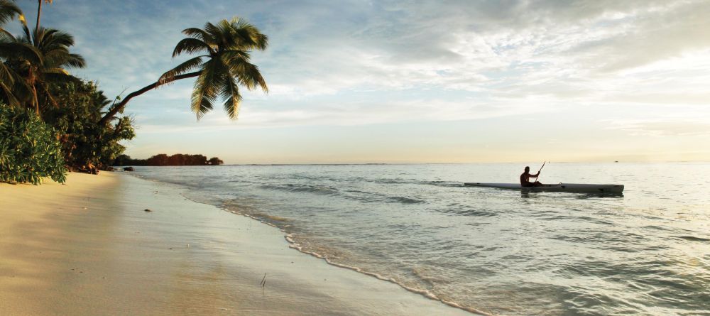 Kayaking at sunrise at Desroches Island Resort, Desroches Island, Seychelles - Image 3