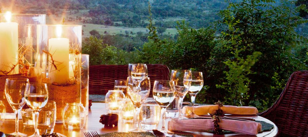 The fine details of the dining setting at Beho Beho, Selous National Park, Tanzania - Image 10