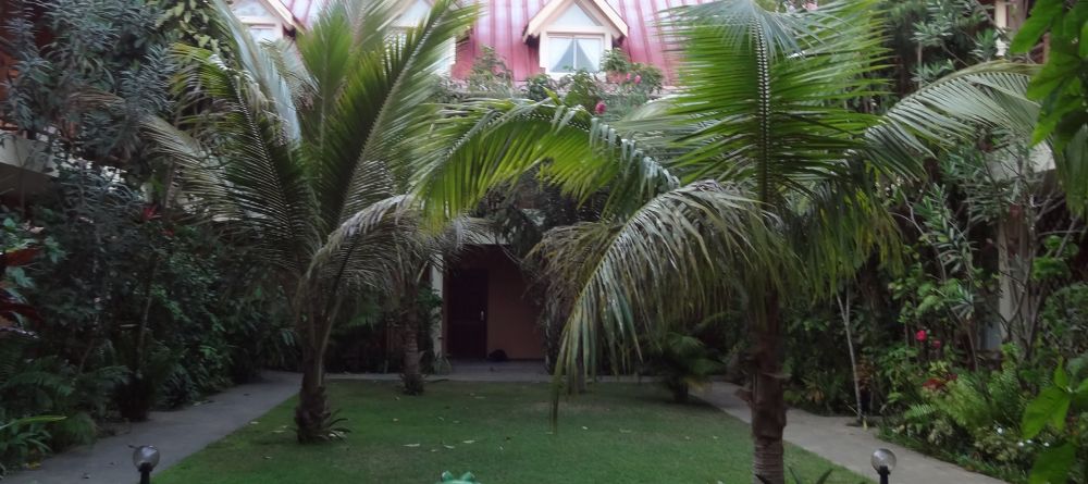 The courtyard at La Croix du Sud, Ft. Dauphin, Madagascar (Mango Staff photo) - Image 1