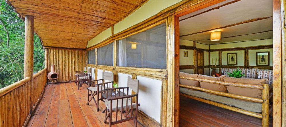 Deck seating at Buhoma Lodge Bwindi, Bwindi Impenetrable Forest, Uganda (Mango Staff photo) - Image 9