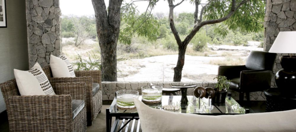 The lounge with a wonderful view of passing wildlife at Londolozi Granite Suites, Sabi Sands Game Reserve, South Africa - Image 2