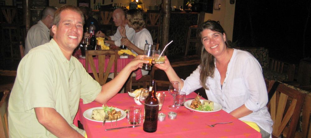 Staff member Casey dining at Sakatia Lodge, Nosy Be, Madagascar (Mango Staff photo) - Image 17