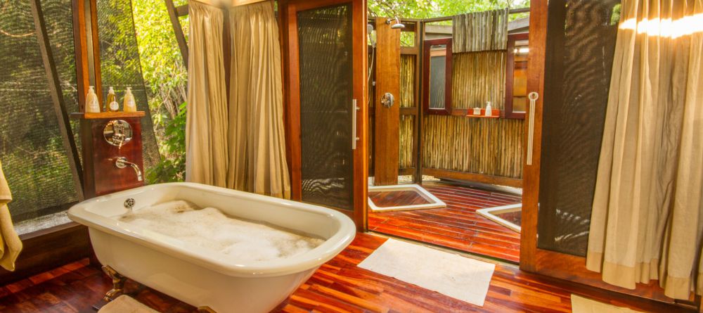 Bathroom at Lebala Camp, Linyati Wetlands, Botswana (Mark Tennant) - Image 3