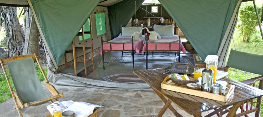 The whole tent set-up at Lake Manze Tented Camp, Selous National Park, Tanzania - Image 1