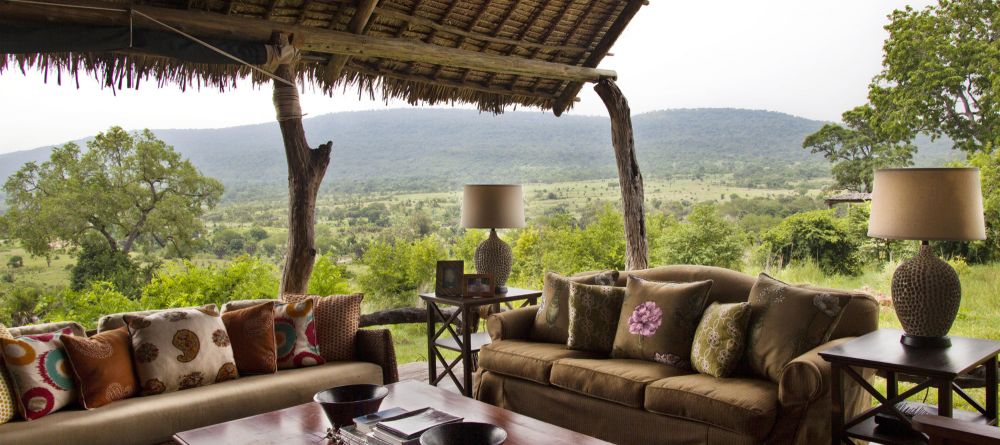 Open-air lounge at Beho Beho, Selous National Park, Tanzania - Image 5