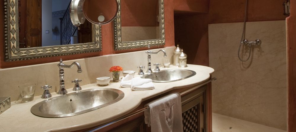 Luxe Suite bathroom- Villa des Orangers, Marrakech, Morocco - Image 6