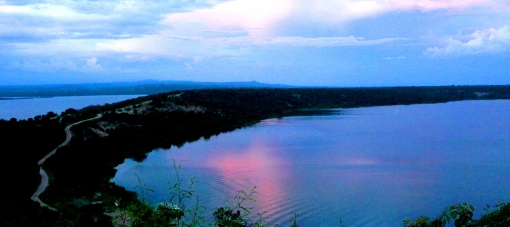 Sunset reflecting on the lake at Mweya Safari Lodge, Queen Elizabeth National Park, Uganda (Mango Staff photo) - Image 19