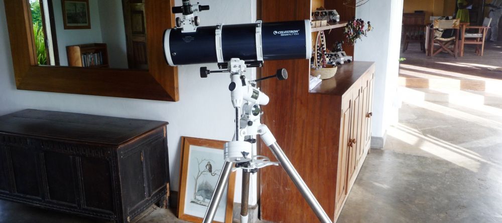 Telescope for star gazing at Ndali Lodge, Kibale Forest National Park, Uganda (Mango Staff photo) - Image 14