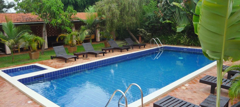 Pool by day at Boma Lodge, Entebbe, Uganda (Mango Staff photo) - Image 14