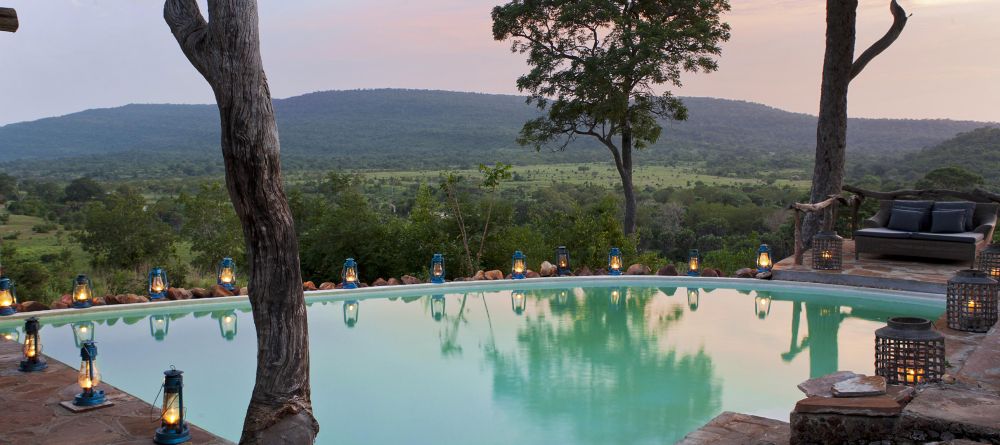 The pool with a stunning view at Beho Beho, Selous National Park, Tanzania - Image 11