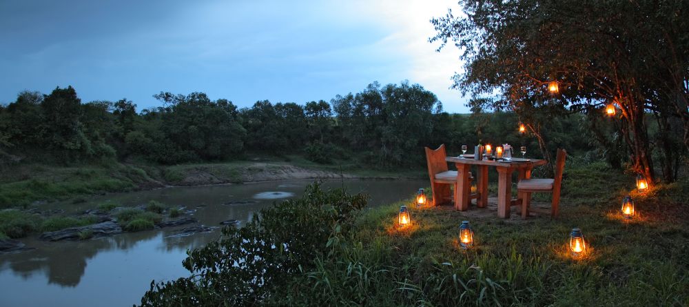 Private dining by the river at Naibor Camp, Masai Mara National Reserve, Kenya - Image 7