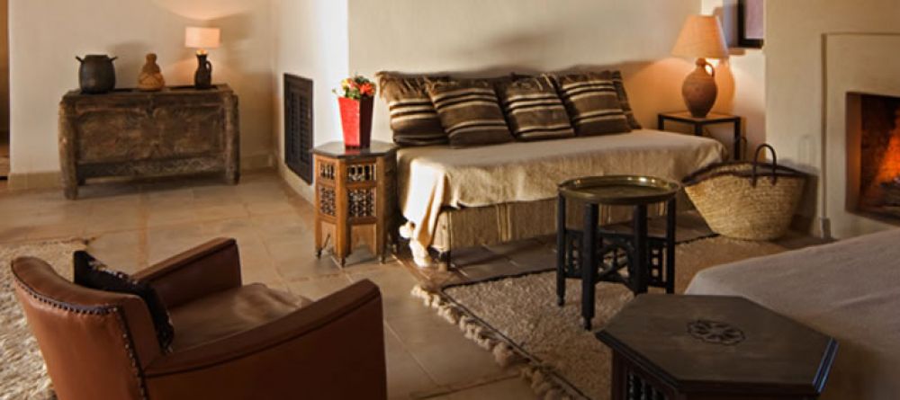 Room interior at Kasbah Bab Ourika, Atlas Mountains, Morocco - Image 3