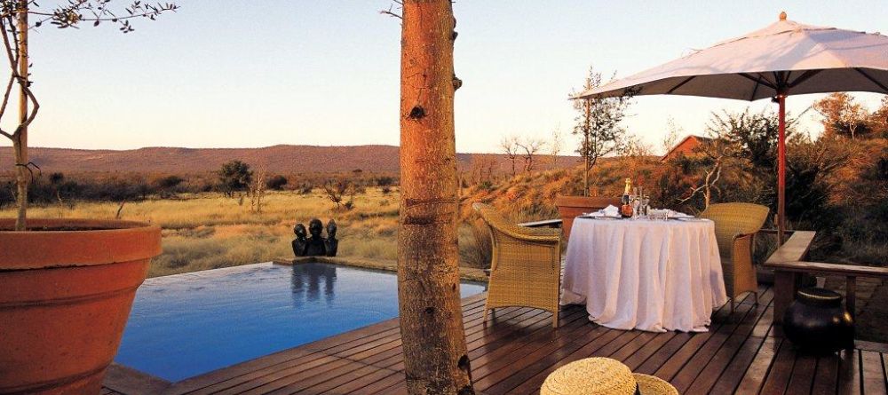 Suite deck with private plunge pool at Mateya Safari Lodge, Madikwe Game Reserve, South Africa - Image 9