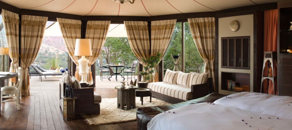 Suite interior at Kasbah Tamadot, Atlas Mountains, Morocco - Image 10