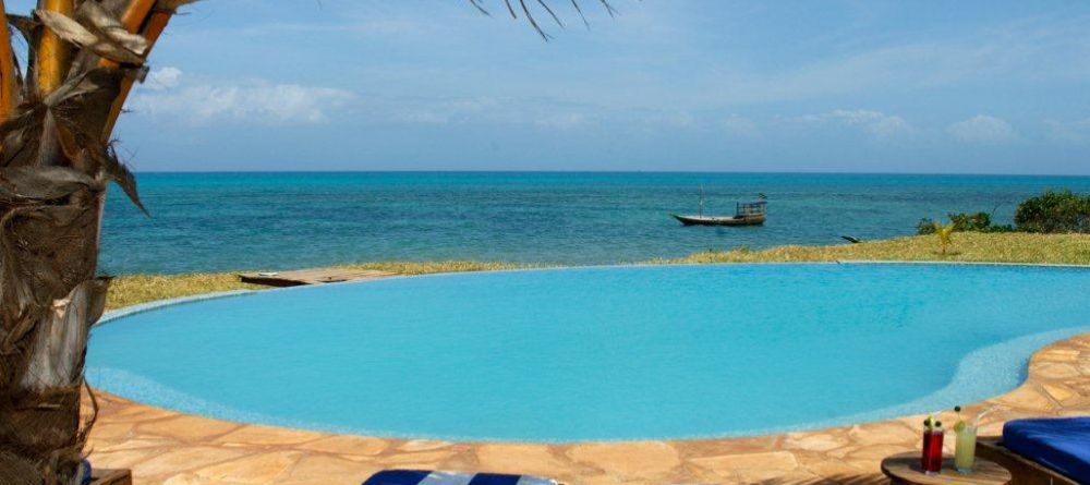 The pool with loungers at Fumba Beach Lodge, Zanzibar, Tanzania - Image 4