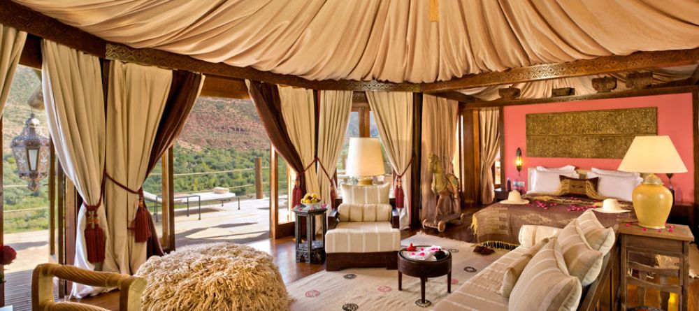 Suite interior at Kasbah Tamadot, Atlas Mountains, Morocco - Image 11