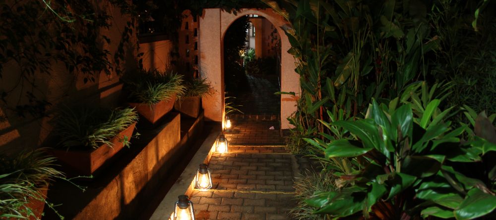 Walkway at night at Boma Lodge, Entebbe, Uganda - Image 17