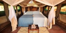 Bedroom at Kakuli Bush Camp, South Luangwa National Park, Zambia