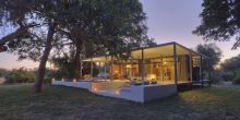 The private villas perfectly blend modern design with safari elegance at Chinzombo, South Luangwa National Park, Zambia