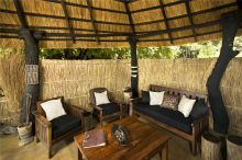 Lounge at Mchenja Bush Camp, South Luangwa National Park, Zambia