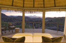 The view from the bedrooms at Mowani Mountain Camp, Damaraland, Namibia