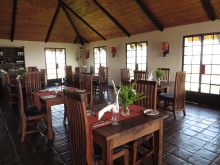 The dining room is an elegant farm-inspired area at Bashay Rift Lodge, Karatu, Tanzania (Mango staff photo)