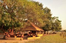 Main dining area at Nsolo Bush Camp, South Luangwa National Park, Zambia