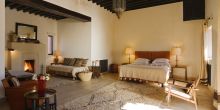 Bedroom at Kasbah Bab Ourika, Atlas Mountains, Morocco