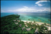 Aerial view at Chumbe Island Coral Park, Zanzibar, Tanzania