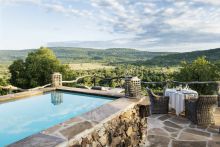 Private pool at Baileys Banda, Beho Beho, Selous National Park, Tanzania