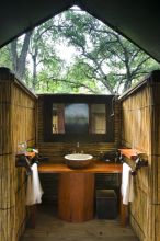 Bathroom at Xakanaxa Camp, Moremi Game Reserve, Botswana