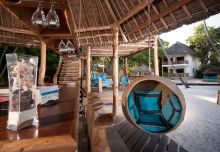 Beach bar at Waterlovers, Diani Beach, Kenya