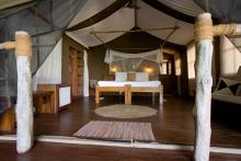 Bedroom at Fundu Lagoon, Pemba Island, Tanzania