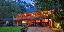 Camp exterior at Buhoma Lodge Bwindi, Bwindi Impenetrable Forest, Uganda (Mango Staff photo)