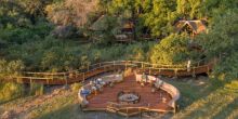 Camp Moremi Raised viewing deck