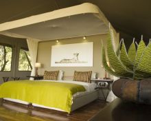 Bedroom at Chitabe Camp, Moremi Game Reserve, Botswana