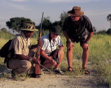 Bush walk at Chitabe Camp, Moremi Game Reserve, Botswana