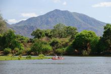 Boating at Chongwe River House, Lower Zambezi National Park, Zambia 