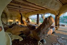 Lounge area at Chongwe River House, Lower Zambezi National Park, Zambia 