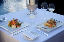 Dining at Maia Luxury Resort and Spa, Mahe, Seychelles