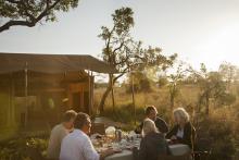 Nomad Serengeti Safari Camp Dinning Outdoors 