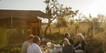 Dining al fresco at Serengeti Safari Camp - Central, Serengeti National Park, Tanzania