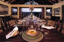 Dining room at Mateya Safari Lodge, Madikwe Game Reserve, South Africa