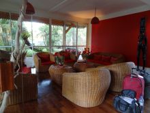 The lounge area at La Croix du Sud, Ft. Dauphin, Madagascar (Mango Staff photo)